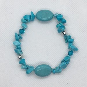 Handmade Turquoise Stretch Bracelet